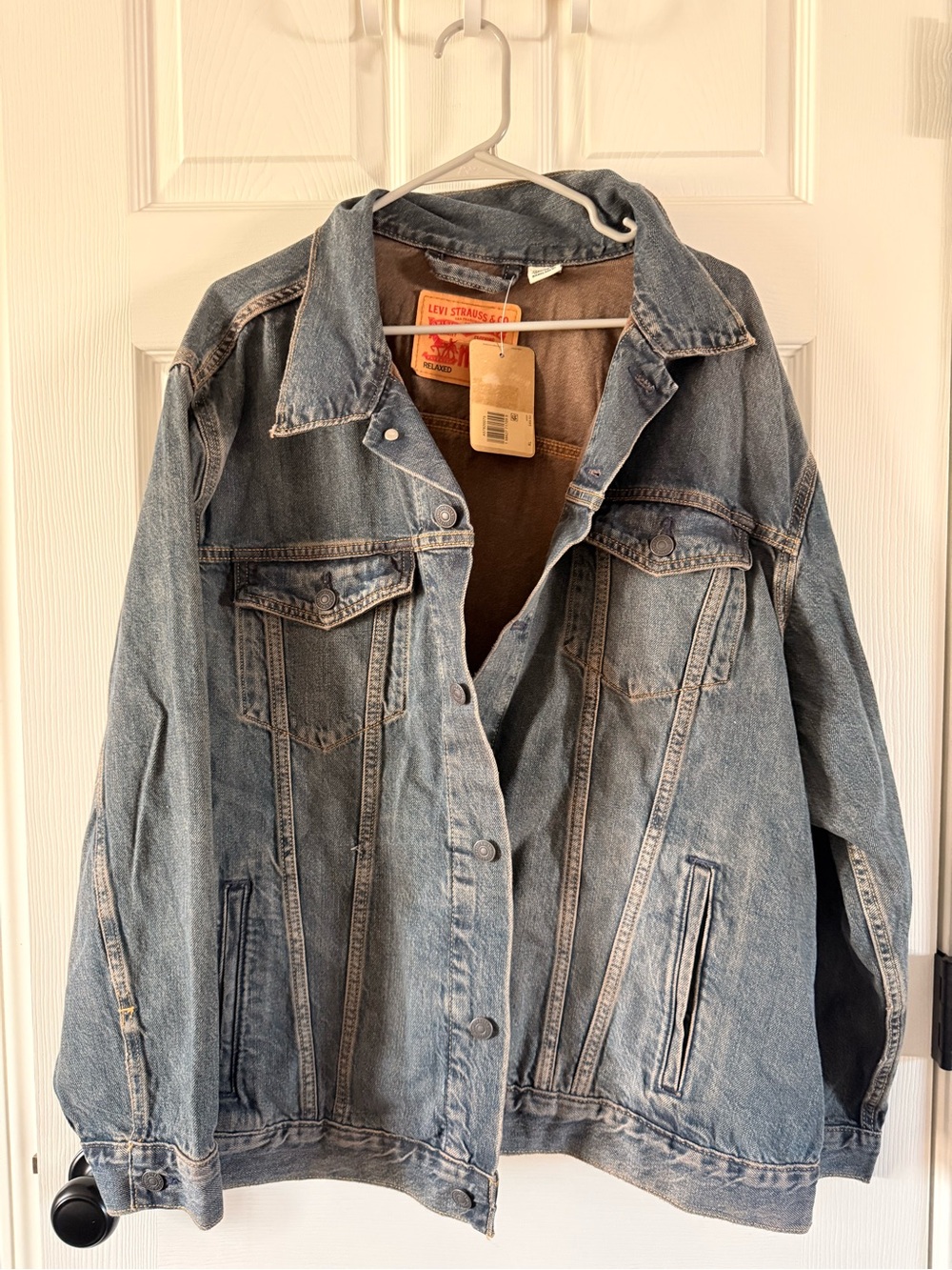Levi's Blue Denim Relaxed Jacket w